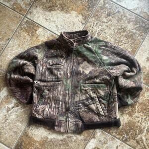vintage camo realtree zip up